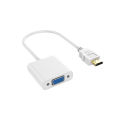 High Speed HDMI To VGA Adapter HDTV A Male To VGA Female Converter HDMI Scaler Video Cable Cord Converter For PC Laptop. 