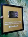 custom DIY facebook play button show piece. 