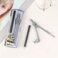 Math Compass Compass Geometry Drawing Tool Mathematics Set Metal Tool Carpentry Professional Compass Student Compass Set Office and School Supplie. 