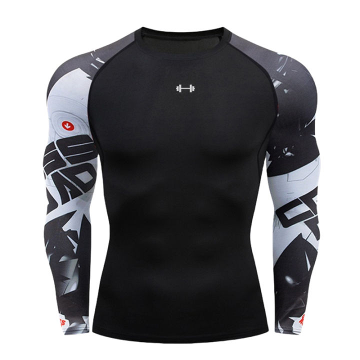 Gym%20Compression%20Dry%20Fit%20Men's%20Long%20Sleeves%20Fitness%20T-shirt%20Spring%20And%20Autumn%20Outdoor%20Sports%20Running%20Tees%20Sportswear%20Tops%20T-shirt%20-%20Image%203