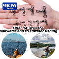 3 Way Swivels Fishing Crossline Swivel Saltwater 25~100Pcs Fishing Lures Ring Chain Connector Freshwater Trolling Catfish Rig.