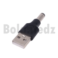 BolantedzUSB A To 5.5*2.1mm DC Jack Adapter Connector for Router Mini Fan Speaker DC 5.5x2.1mm Male to USB Power Plug Converter. 