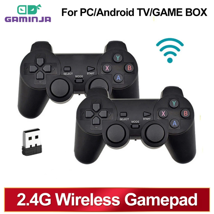 GAMINJA 2.4Ghz Wireless Gamepad No Delay Game Controller USB Joystick ...