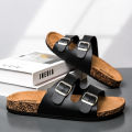 Summer men and women slippers Birken indoor non-slip cork slippers girls beach outdoor sandals family comfortable casual shoes.