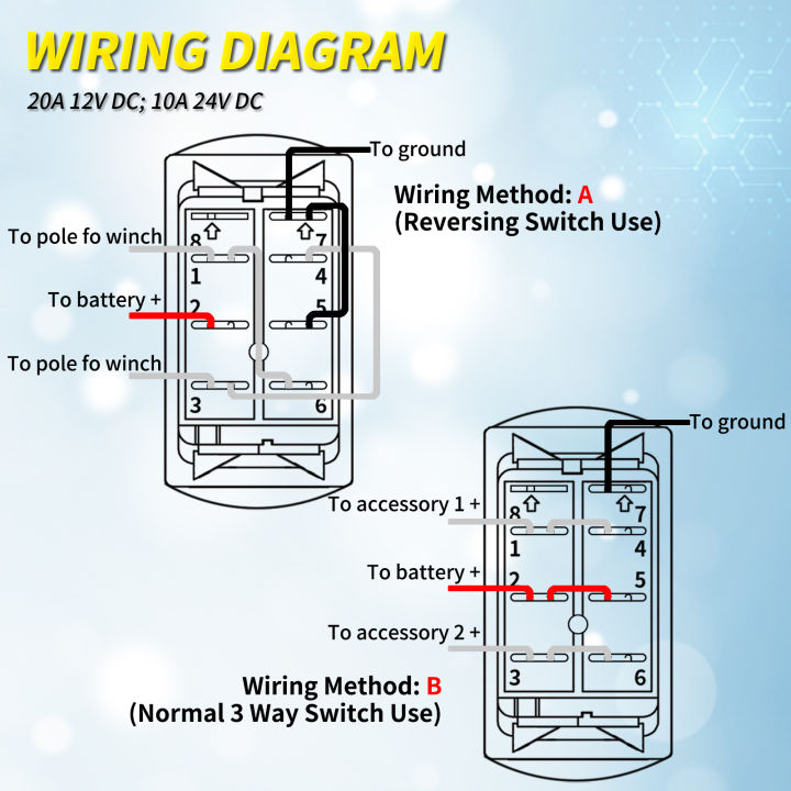 Marine%20Rocker%20Switch%2012V%2020A%203%20Position%20ON%20Off%20ON%20Latching%20DPDT%207%20Pin%203%20Way%20Car%20Toggle%20Switch%20Blue%20LED%20Light%20with%20Wire%20-%20Image%205
