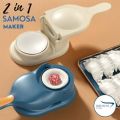 2 in 1 Dumpling Maker Machine - Make Delicious Dumplings, Samosa Making Kitchen Tools full size. 