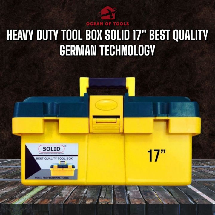 Heavy duty Tool box 17” SOLID Best quality & German technology