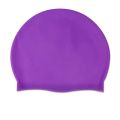 Unisex Adult Silicone Swim Cap Waterproof Swimming Hat Non Slip Bathing Pool Hat Elastic Silicone Cap for Long and Short Hair.