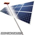 Solar Panels Cleaner with 14 feet Long Stainless steel Extendable Rod with Wipe and Sponge Cleaning Duster. 