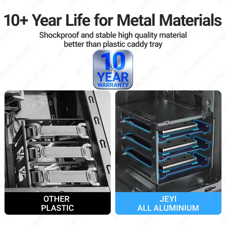 JEYI%202.5"%20to%203.5"%20SSD%20HDD%20Hard%20Drive%20Adapter%20Bay%20Holder%20Mounting%20Bracket%20Caddy%20Tray%20for%207%20/%209.5%20/%2012.5mm%202.5%20inch%20HDD%20/%20SSD%20-%20Image%205