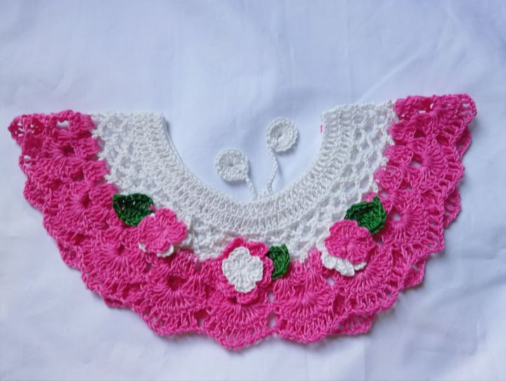 1%20piece%20Kushikatar%20gola%20kushikatar%20baby%20neck%20for%20any%20size%20made%20by%20Noytar%20best%20for%20summer%20baby%20girls%20Handmade%20Fashionable%20cute%20Crochet%20Baby%20Neck%20Design%20dress%20for%20girls%201%20peices%20white%20and%20Green%20Colour%20Kushikatar%20jamar%20gola%20crochet%20babykushikatar%20jamar%20gola%20-%20Image%204