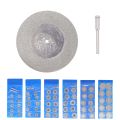 Thin Diamond Cutting Disc with Rod Round Grinding Sanding Wheel for Wood Metal Stone 10PCS Round Grinding Wheel Set. 