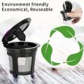 3pcs Reusable K Cup Coffee Filters Integrated Mesh Strainer Refillable For Keurig 2.0 1.0 Mini Plus Select Single-Cup Machines.