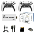 ORIGINAL M8 / M15 / X2 Plus Wireless Retro Game Console  | Plug and Play Video Game Stick | Built in 20000+ Games | 9 Classic Emulators | 4K High Definition HDMI Output for TV with Dual 2.4G Wireless Controllers (64 GB Memory Card). 