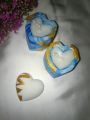 2pc Heart shape Customize Scented Candles looking Amazing with Gold Art For Home Decor and Gift Packs. 