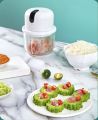 USB Mini Food Processor Kitchen Portable Electric Garlic Vegetable chopper 300 ml. Mini အားသွင်းကြိတ်စက် 300 ml ဖန်သားအထူ. 