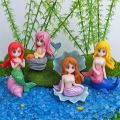 Aquarium Decoration Beautiful Mermaid Figurine Fish Tank Ornaments DIY Cake Decor Desk Craft Accessories Miniature Figurines. 