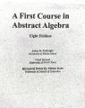 A First Course in Abstract Algebra by John Fraleigh 8th Edition. 