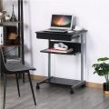 Small Spaces Rolling Computer Desk Corner Laptop Work Desk Printer Table Storage Customized. 