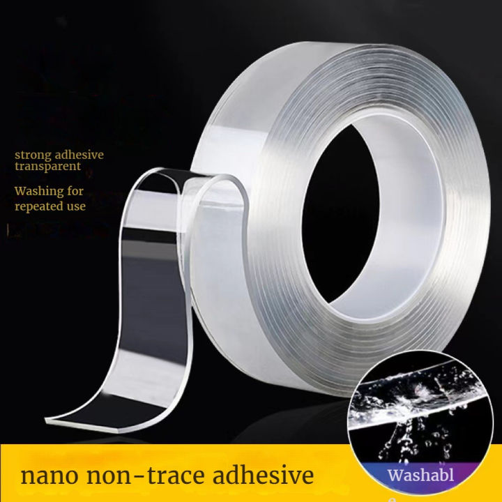 1MM Thick Nano Double-Sided Adhesive Strong Transparent Nano Tape Traceless Acrylic  Patch Universal Adhesive