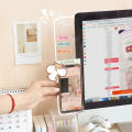 Computer Monitor Work Memo Sticky Label Board Office Desk Screen Bezel Monitor Side Transparent Edge Clip. 