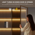 Door Open Turn On Sensor LED Strip COB Under Cabinet Collection cabinet kitchen Stairs Wardrobe Bed Side Closet Lampara Light. 