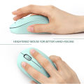Seenda 2.4G USB Wireless Mouse with USB Receiver Portable Mint Green Mini Slim Mause for PC Computer Tablet Laptop. 