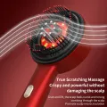 Electric Massage Comb Vibration Massager Red Light Follicle Comb Scalp Brush Hair Growth Anti Hair Loss Liquid Oil Applicator. 