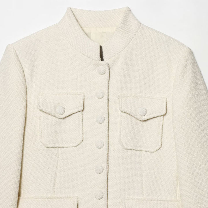 Nlzgmsj%202026%20Spring%20Women%20New%20Fashion%20Long%20Sleeves%20Button%20With%20Pocket%20%20Decoration%20Blazer%20Women%20Elegant%20Hight%20Street%20Top%20-%20Image%204