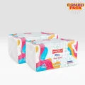 Partex Hand Towel 200 pcs x 2 ply (white) Poly 2 pcs combo pack. 