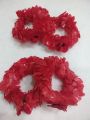 Artificial Gajra Flowers kangan/bangles full red colur  & White or red resuseable for girls/women/ladies. 
