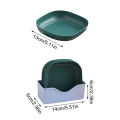 10pcs/Set Spit Bone Dish Household Food Grade Plastic Spit Bone Dish Dining Table Garbage Plate  Party Snack Dinner Dishes. 