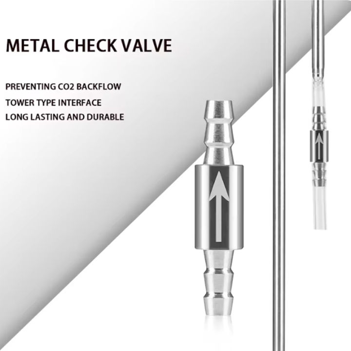 Diffuser Type Check Valve Aquarium CO2 check valve stainless steel anti drop tower type check ...