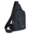 Business Men's Chest Bag Shoulder Messenger Bag Casual Canvas Travel Bag Waist Bag Multifunctional Waterproof Storage Bag. 