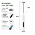 Handheld WhiskAutomatic Stainless Steel Mini Portable Blender 3 Speed Adjustable USB Rechargeable Blender Milk Frother. 