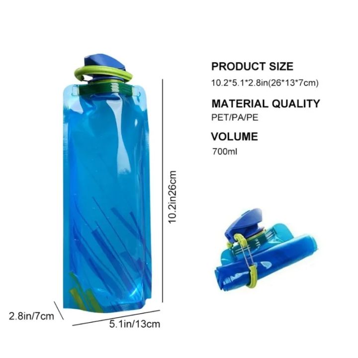 1pc%20700ml%20Portable%20Ultra%20Light%20Folding%20Soft%20Water%20Bag%20For%20Outdoor%20Sports%20&%20Camping,%20With%20Handle%20&%20Hanging%20Hook%20Camping%20Stuff%20-%20Image%204