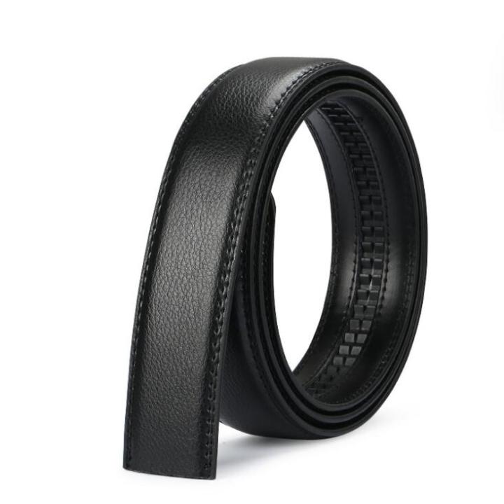 115%20135%20145%20Men%20Genuine%20Leather%20Belts%20Without%20Buckle%20Belt%203.5cm%20Wide%20No%20Buckle%20Cowskin%20Belt%20Black%20Brown%20Cinturones%20Para%20Mujer%20-%20Image%207
