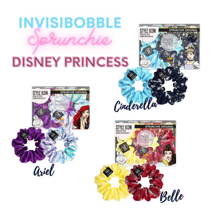 Invisibobble sprunchei spiral hair ring-Disney Princess 100% genuine