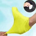 1 Pair Rubber Rain Boot Overshoes For Outdoor Use, Silicone Waterproof Shoe Covers, Rainy Day Shoe Cover, Reusable Non-Slip Rain. 
