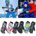 Thermal Ski Gloves Children Kids Winter Waterproof Warm Child Snowboard Riding Snow Gloves For Girls Boys Cold Weather. 