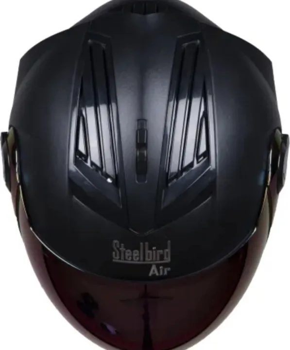 Steelbird%20Air%20SBA2%20Matte%20Black%20And%20Matte%20Blue%20Helmet%20with%20Clear%20Extra%20Visor%20Free%20-%20Image%202