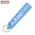 AIRBUS A380 Keychain Double-sided Embroidery A320 Aviation Key Ring Chain for Aviation Gift Strap Lanyard A350 Keychains. 