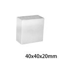 1 Piece Magnet 40*40*20mm Square 40X40X20Mm Magnet Neodymium 40*40*20mm Strong Magnet 40X40X20Mm High Suction Power, Sticks Firmly, Durable. 
