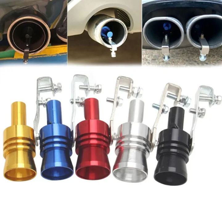 5 color universal turbo exhaust whistle modified exhaust sound simulator motorcycle exhaust pipe sound generator parts(S M L XL)
