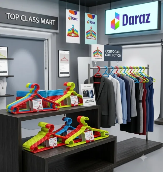 NAVANA%20Premium%20Quality%20Cloth%20Hanger%20%E2%80%93%2012%20Pcs%20Set%20%7C%20Heavy%20Duty%20Plastic%20Clothes%20Hangers%20%7C%20Multi%20Color%20%7C%20Durable%20Wardrobe%20Hanger%20for%20Daily%20Home%20Use%20-%20Image%207