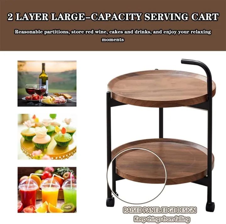 Wooden%20Round%202-Tier%20Serving%20Trolley%20-%20Image%204