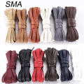 1 Pair Shoelaces 0.8 CM Waxed Cotton Width Flat Waterproof Shoe Laces Unisex Boots Casual Sneakers Shoelace Leather Shoe Lace. 