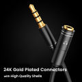 Headphone Splitter 0.3m 1ft 3.5mm 2 Female to 1 Male Mic and Audio Y Splitter TRRS Headset Adapter Cable Stereo. 