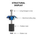 SEAMETAL Motorcycle Handle Bar Balancer CNC Aluminum Alloy Bar End Hump Universal Motor Handle Cover Balance Block. 