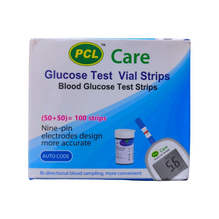 PCL Care Blood Glucose Strips 50 & 100 Pes